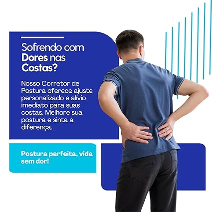 Colete Corretor de Postura Unissex Cinta Ortopédico Coluna Lombar e Clavícula Ajustável para as Costas, Auxílio em Alívio de Dores no Pescoço, Costas, Clavícula e Tensão Lombar (M)…